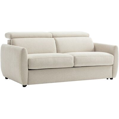 Unique Driezits express slaapbank in beige stof SOVALI - Beige Unique Driezits express slaapbank in beige stof SOVALI - Beige
