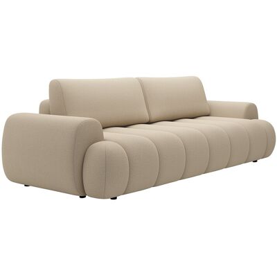 Unique Vierzits-slaapbank van beige stof FRIDORA - Beige Unique Vierzits-slaapbank van beige stof FRIDORA - Beige