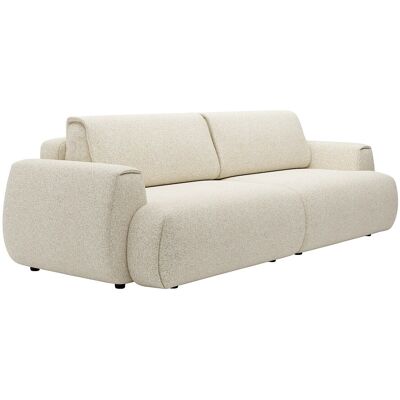 Unique Vierzitsslaapbank van beige gemêleerde stof MONELIA - Beige Unique Vierzitsslaapbank van beige gemêleerde stof MONELIA - Beige