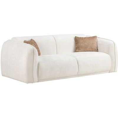 Unique Tweezitsbank in beige chenillestof JUNETI - Beige Unique Tweezitsbank in beige chenillestof JUNETI - Beige