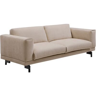 Unique Driezitsbank in beige chenillestof DEMBOLA - Beige Unique Driezitsbank in beige chenillestof DEMBOLA - Beige