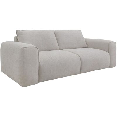 Unique Driezitsslaapbank express in getextureerde beige stof - Slaapoppervlak 140 cm Matras 13 cm POGLO - Beige Unique Driezitsslaapbank express in getextureerde beige stof - Slaapoppervlak 140 cm Matras 13 cm POGLO - Beige