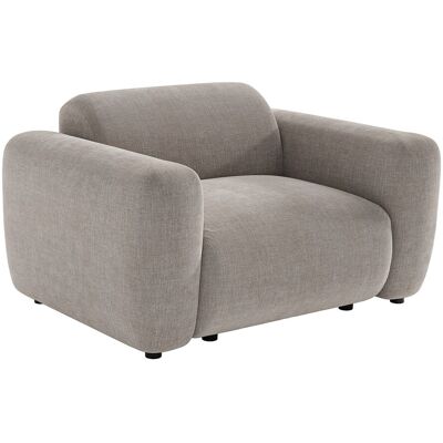 Unique Fauteuil in grijze stof van Maison Céphy POGNI - Grijs Unique Fauteuil in grijze stof van Maison Céphy POGNI - Grijs