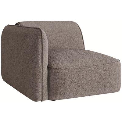 Unique Fauteuil met rechtse rugleuning - Hoek links - Chenillestof - Taupe - Maison Céphy CAMILIO - Taupe Unique Fauteuil met rechtse rugleuning - Hoek links - Chenillestof - Taupe - Maison Céphy CAMILIO - Taupe