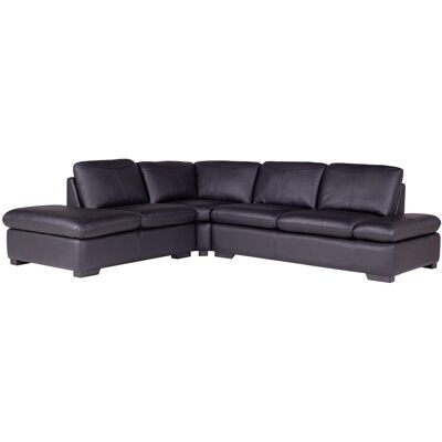 Unique Hoekbank van leer ONYX II - zwart - hoek links - Zwart Unique Hoekbank van leer ONYX II - zwart - hoek links - Zwart