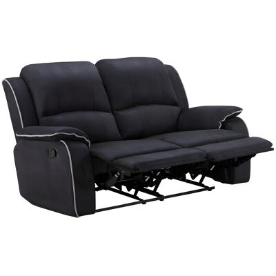 Unique Tweezits relaxbank microvezel HERNANI - zwart - Zwart Unique Tweezits relaxbank microvezel HERNANI - zwart - Zwart