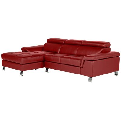 Unique Hoekbank van leer MISHIMA - Rood - Hoek links - Rood Unique Hoekbank van leer MISHIMA - Rood - Hoek links - Rood
