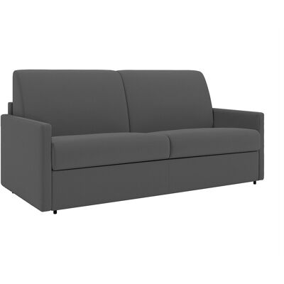 Unique Tweezitsslaapbank express van stof CALIFE - Grijs - Slaapoppervlak 120 cm - matras 18 cm - Grijs Unique Tweezitsslaapbank express van stof CALIFE - Grijs - Slaapoppervlak 120 cm - matras 18 cm - Grijs