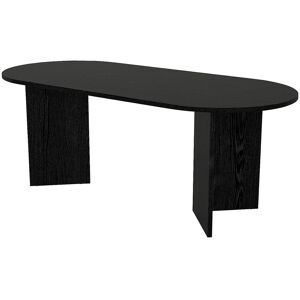 Unique Eettafel 8 plaatsen - Zwart - TOPANIA - Zwart Unique Eettafel 8 plaatsen - Zwart - TOPANIA - Zwart