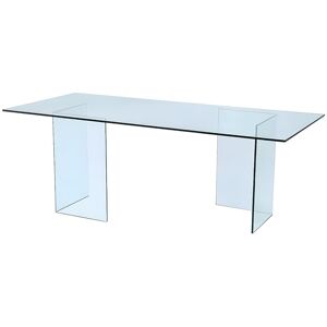 Unique Eettafel COLEDON - 8 personen - Gehard glas - Transparant Unique Eettafel COLEDON - 8 personen - Gehard glas - Transparant