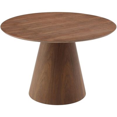 Unique Ronde eettafel 4 personen van MDF - Donker naturel - ANTALIZA - Natuurlijk donker Unique Ronde eettafel 4 personen van MDF - Donker naturel - ANTALIZA - Natuurlijk donker