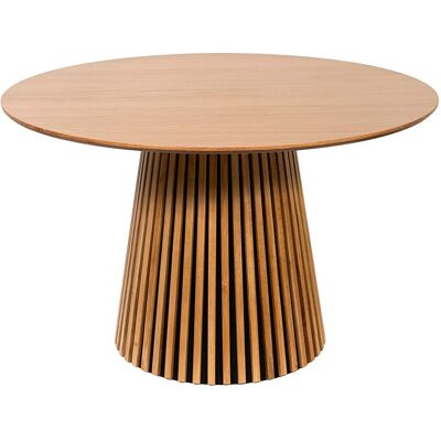 Unique Ronde eettafel voor 4 personen eikenfineer - Naturel - CARMIZA - Natuurlijk licht Unique Ronde eettafel voor 4 personen eikenfineer - Naturel - CARMIZA - Natuurlijk licht