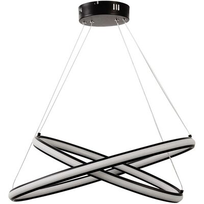 Unique Moderne led-hanglamp - B.60 x H.105 cm - Zwart mat - AMASU - Zwart Unique Moderne led-hanglamp - B.60 x H.105 cm - Zwart mat - AMASU - Zwart
