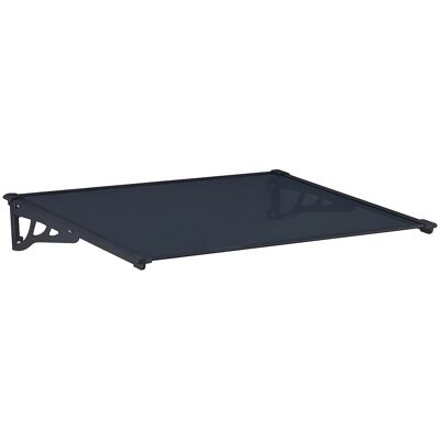 Unique Luifel van aluminium 120 x 90 cm hellend - zwart - KEPLER - Zwart Unique Luifel van aluminium 120 x 90 cm hellend - zwart - KEPLER - Zwart