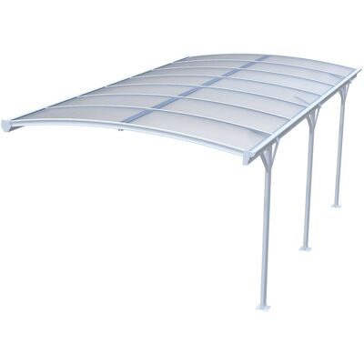 Unique Uitbreiding voor vrijstaande carport pergola van aluminium - 1 auto - B505 x H239 cm - 15,15 m² - Wit BARESA - Wit Unique Uitbreiding voor vrijstaande carport pergola van aluminium - 1 auto - B505 x H239 cm - 15,15 m² - Wit BARESA - Wit