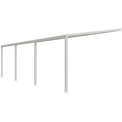 Unique Aanleunende pergola in aluminium met schuifdak - 27 m² - Wit IZEDA - Wit Unique Aanleunende pergola in aluminium met schuifdak - 27 m² - Wit IZEDA - Wit