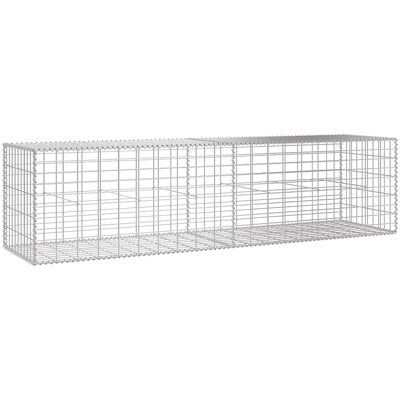 Unique Schanskorf van gegalvaniseerd staal - L200 x b50 x H50 cm - Maaswijdte 5 x 10 cm - TERACO - Zilverkleurig Unique Schanskorf van gegalvaniseerd staal - L200 x b50 x H50 cm - Maaswijdte 5 x 10 cm - TERACO - Zilverkleurig