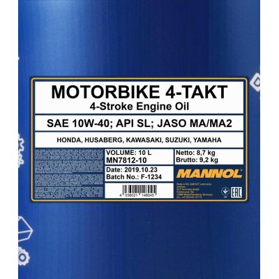 MANNOL MN7812-10 Motorolie MANNOL MN7812-10 Motorolie