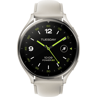 Xiaomi Watch 2 Titan Gray Case With White Leather Strap Xiaomi Watch 2 Titan Gray Case With White Leather Strap