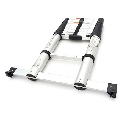 HBM Professionele Telescoopladder – Aluminium – Max. Werkhoogte 3.80 m HBM Professionele Telescoopladder – Aluminium – Max. Werkhoogte 3.80 m
