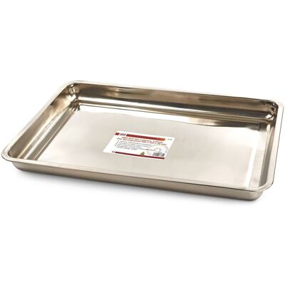 HBM RVS Olie Lekplaat, Lekbak, Olie Opvangschaal 600 x 400 x 48 mm. HBM RVS Olie Lekplaat, Lekbak, Olie Opvangschaal 600 x 400 x 48 mm.