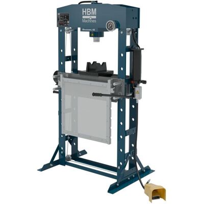 HBM 50 Ton professionele raamwerkpers, werkplaatspers, met veiligheidsrek HBM 50 Ton professionele raamwerkpers, werkplaatspers, met veiligheidsrek
