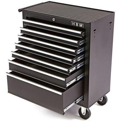 HBM gereedschapswagen met 7 laden, 62 cm, zwart HBM gereedschapswagen met 7 laden, 62 cm, zwart