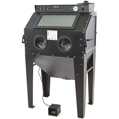 HBM SBC 350 Straalcabine met Afzuiging - MAT ZWART HBM SBC 350 Straalcabine met Afzuiging - MAT ZWART