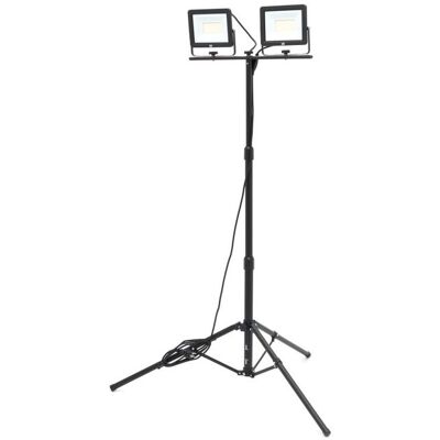 HBM dubbele LED bouwlamp met statief 5000K HBM dubbele LED bouwlamp met statief 5000K