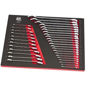 AOK Professionele 34 Delige Ring / Ratel / Steeksleutelset Foam Inlay AOK Professionele 34 Delige Ring / Ratel / Steeksleutelset Foam Inlay
