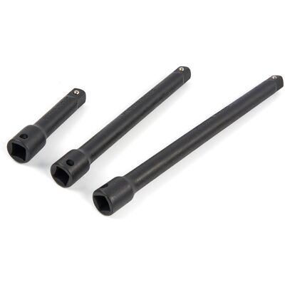 HBM 3 Delige 3/8 inch Kracht Verlengstukkenset Voor Krachtdoppen HBM 3 Delige 3/8 inch Kracht Verlengstukkenset Voor Krachtdoppen