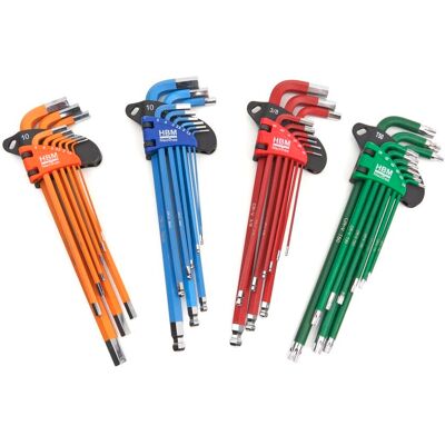 HBM 36 Delige Professionele Inbussleutelset MM, INCH, TORX HBM 36 Delige Professionele Inbussleutelset MM, INCH, TORX