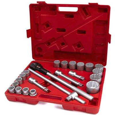 HBM 22 Delige 3/4 inch Doppenset HBM 22 Delige 3/4 inch Doppenset
