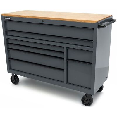 HBM gereedschapswagen, 8 laden, 142 cm, grijs HBM gereedschapswagen, 8 laden, 142 cm, grijs
