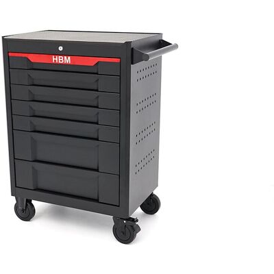 HBM gereedschapswagen 7 laden, 68 cm , zwart HBM gereedschapswagen 7 laden, 68 cm , zwart