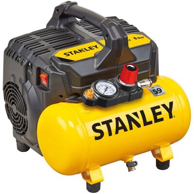 Stanley stille compressor, 6 liter, DST100/8/6 Stanley stille compressor, 6 liter, DST100/8/6