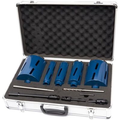 HBM diamantborenset 38 / 52 / 65 / 117 / 127 mm 11-delig HBM diamantborenset 38 / 52 / 65 / 117 / 127 mm 11-delig