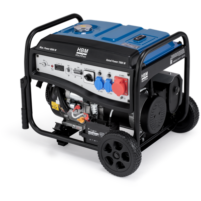 HBM aggregaat, generator 459 cc met benzinemotor 230/400V 8000W HBM aggregaat, generator 459 cc met benzinemotor 230/400V 8000W