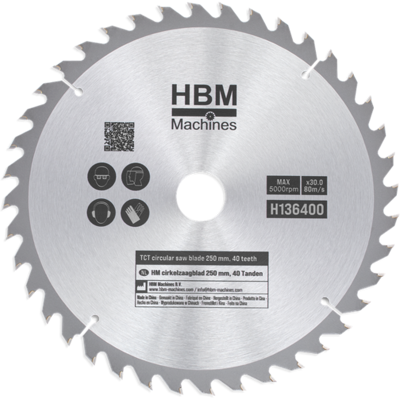 HBM HM cirkelzaagbladen 250 mm HBM HM cirkelzaagbladen 250 mm