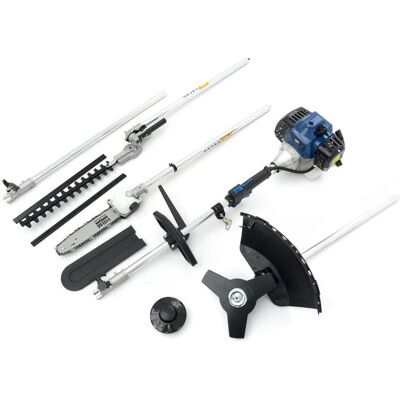 HBM 4 in 1 Bosmaaier / grastrimmer / heggenschaar / kettingzaag / boomzaag - 42,7 cc HBM 4 in 1 Bosmaaier / grastrimmer / heggenschaar / kettingzaag / boomzaag - 42,7 cc