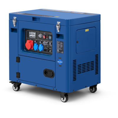 HBM diesel aggregaat, generator 532 cc dieselkrachtstroom 230/400V 7000W HBM diesel aggregaat, generator 532 cc dieselkrachtstroom 230/400V 7000W