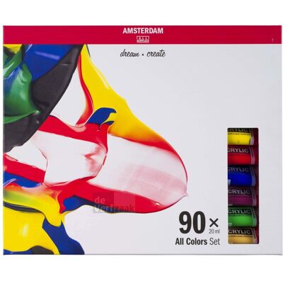 Amsterdam Acrylverf - set 90 x 20 ml 8712079451097 Verf Amsterdam Acrylverf - set 90 x 20 ml 8712079451097 Verf