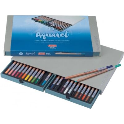 Bruynzeel Design Box 24 Aquarelpotloden 8710141083214 Verf Bruynzeel Design Box 24 Aquarelpotloden 8710141083214 Verf