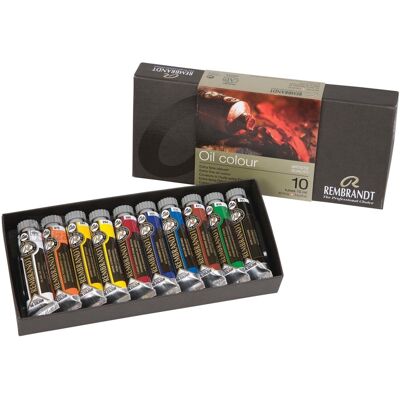 Rembrandt Olieverf - set 10 x 15 ml - Basis 8712079231316 Verf Rembrandt Olieverf - set 10 x 15 ml - Basis 8712079231316 Verf