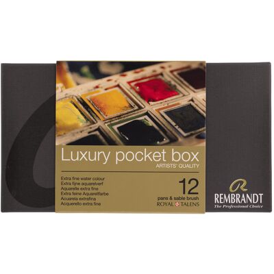 Rembrandt Aquarelverf Pocket Box - 12 Napjes 8712079441500 Verf Rembrandt Aquarelverf Pocket Box - 12 Napjes 8712079441500 Verf