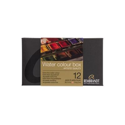 Rembrandt Aquarelverf Metalen Set - 12 napjes - Basis 8712079441463 Verf Rembrandt Aquarelverf Metalen Set - 12 napjes - Basis 8712079441463 Verf