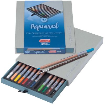 Bruynzeel Design Box 12 Aquarelpotloden 8710141083252 Verf Bruynzeel Design Box 12 Aquarelpotloden 8710141083252 Verf