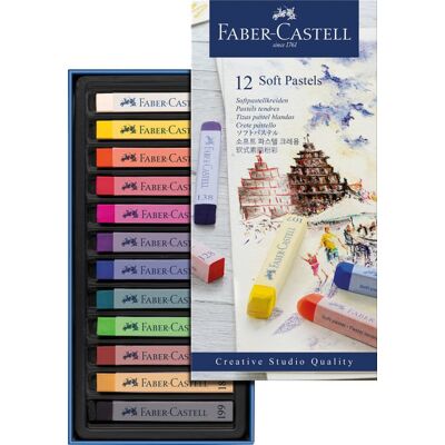 Faber Castell Softpastels - set 12 stuks 4005401283362 Verf Faber Castell Softpastels - set 12 stuks 4005401283362 Verf