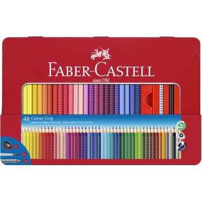 Faber Castell Grip Kleurpotloden - set 48 stuks 4005401124481 Verf Faber Castell Grip Kleurpotloden - set 48 stuks 4005401124481 Verf