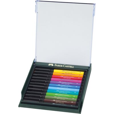 Faber Castell Pitt Artist Brushpen - set 12 stuks - Basic 4005402674213 Verf Faber Castell Pitt Artist Brushpen - set 12 stuks - Basic 4005402674213 Verf